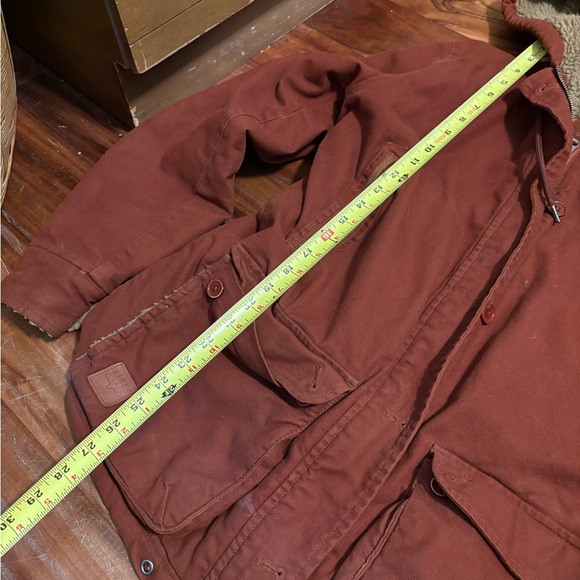 Kimes Ranch Sherpa Lined Canvas Jacket XL Rust Brown Western Workwear Coat - Picture 3 of 10